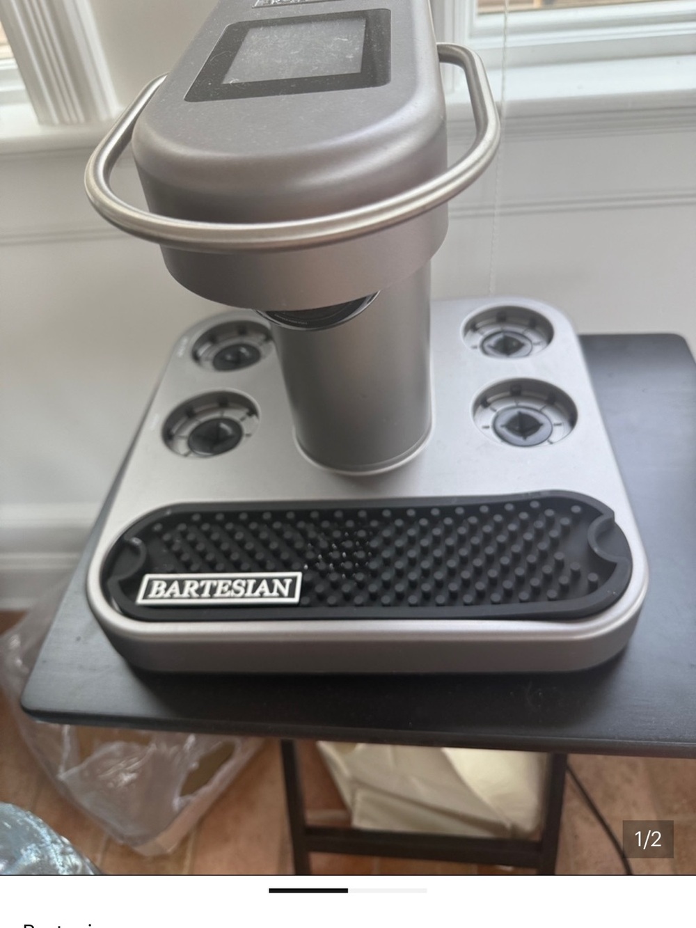 Bartesian Silver Single-Serve Cocktail Maker - Home Beverage Machine